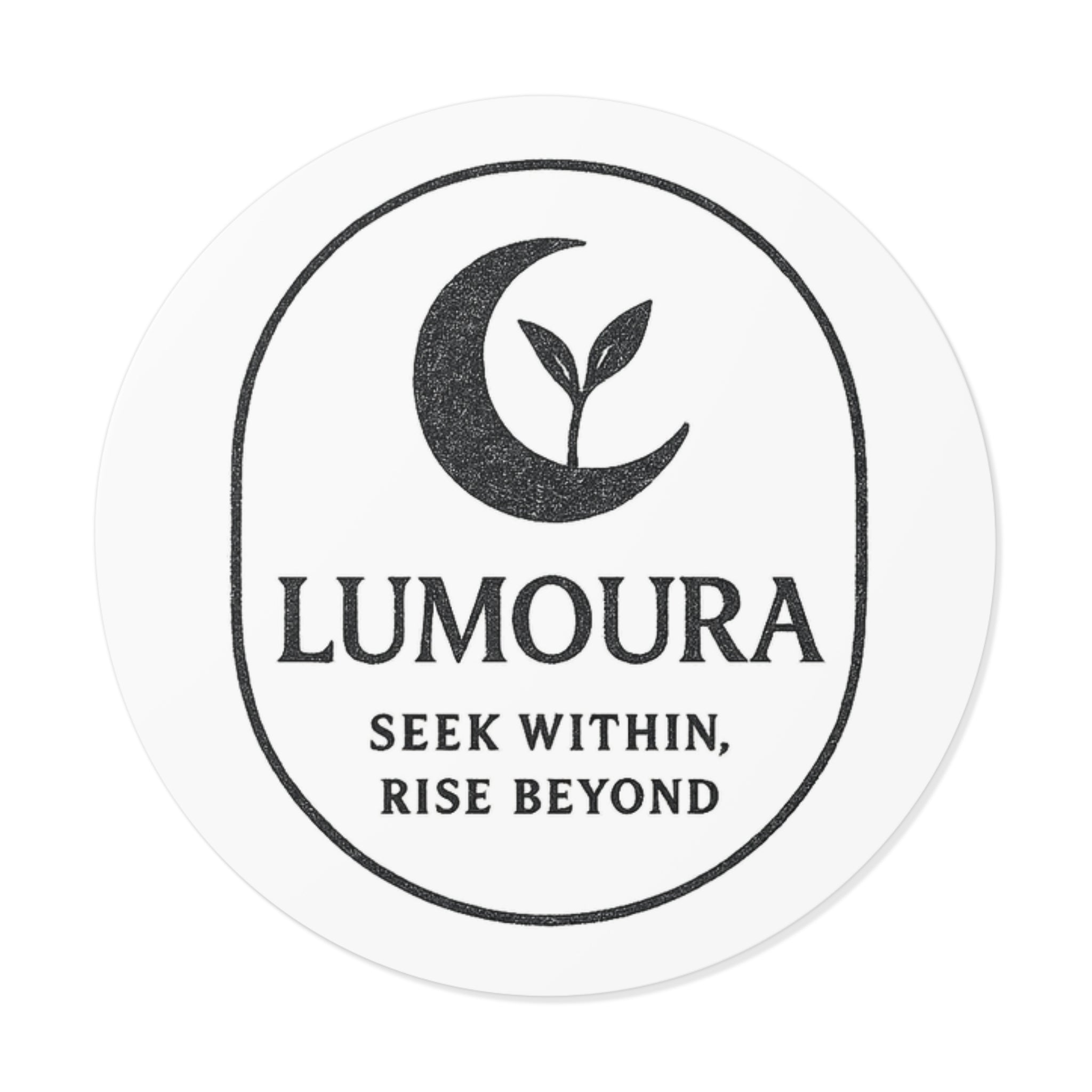 Lumoura "Seek Within, Rise Beyond" Motivational Sticker