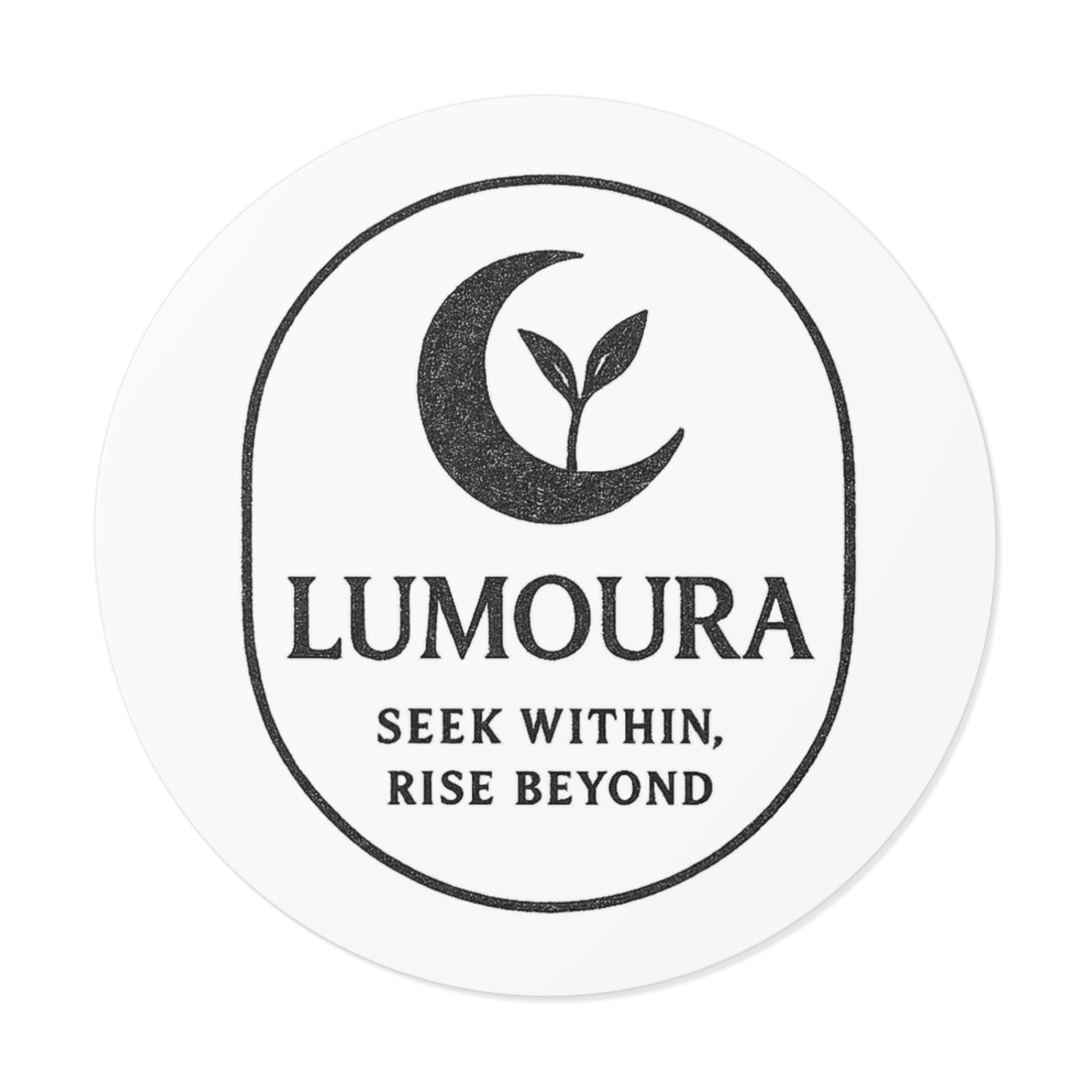 Lumoura "Seek Within, Rise Beyond" Motivational Sticker
