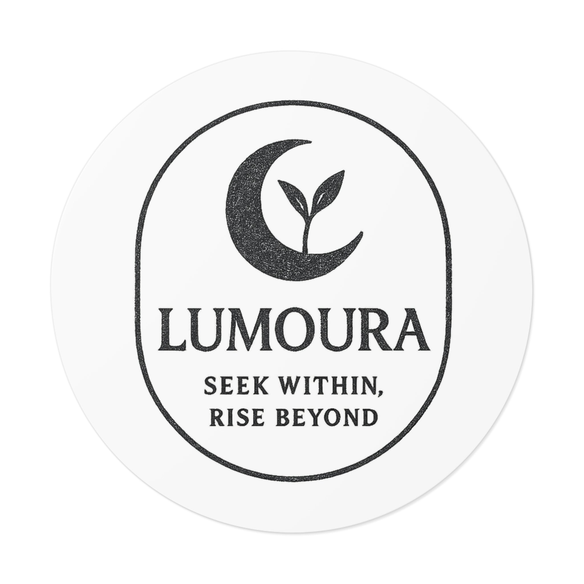 Lumoura "Seek Within, Rise Beyond" Motivational Sticker