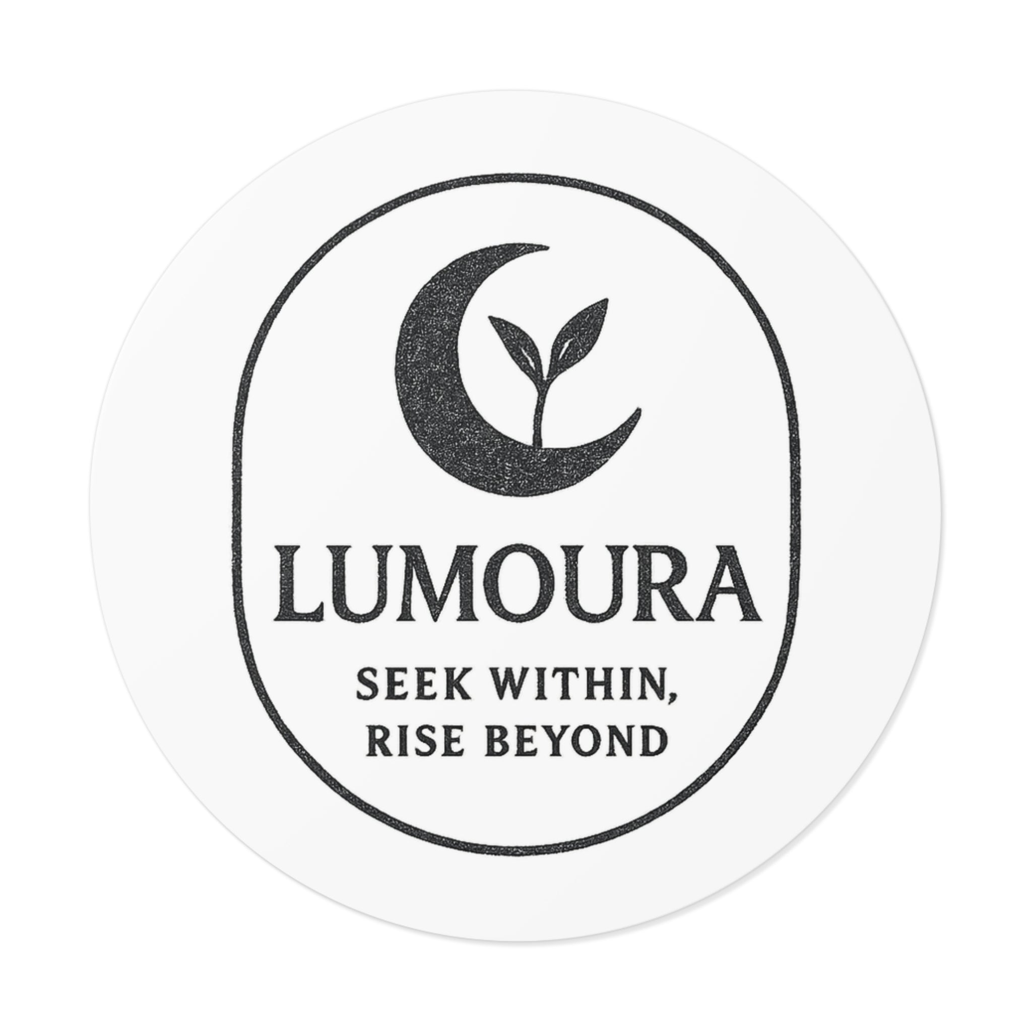 Lumoura "Seek Within, Rise Beyond" Motivational Sticker
